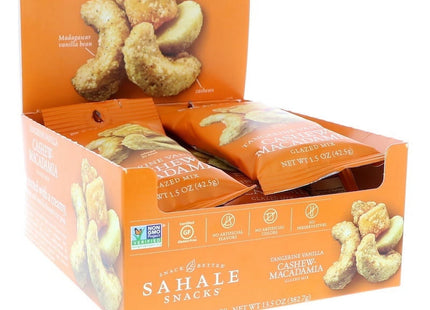 Sahale Snacks Tangerine Vanilla Cashew-Macadamia Glazed Mix 1.5oz (12 Pack) - Food & Beverages > Baking Desserts Nuts