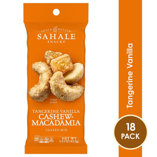 Sahale Snacks Tangerine Vanilla Cashew-Macadamia Glazed Mix 1.5oz (18 Pack) - Food & Beverages > Baking Desserts Nuts