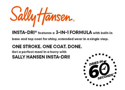 Sally Hansen Insta-Dri Nail Polish Black to Quick Dry 0.31oz (8 Pack) - Personal Care > Polishes