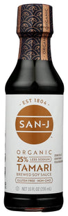 San J Tamari Soy Sauce Organic Reduced Sodium 10 Floz (12 Pack) - Food & Beverages > Condiments Sauces