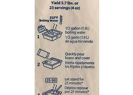 a bag of paper with instructions for the preparation of a paper bag