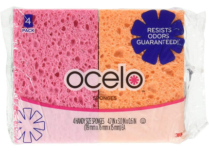 Scotch-Brite Ocelo Multi-purpose Handy Sponges Assorted Colors 4ct (2 Pack) - Household Supplies > Cleaning & Scouring