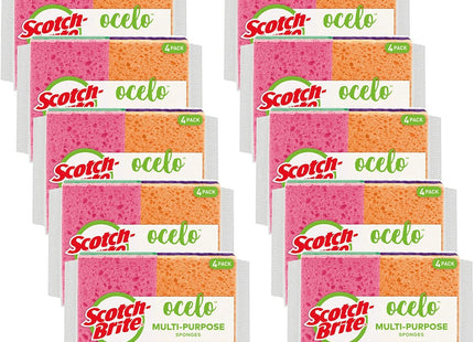 Scotch-Brite Ocelo Multi-purpose Handy Sponges Assorted Colors 4ct (10 Pack) - Household Supplies > Cleaning & Scouring