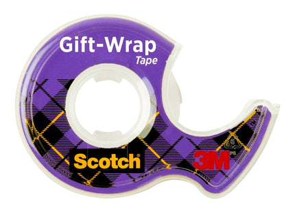 Scotch Gift Wrap Tape Invisible 0.75 in. x 650 in 1 Roll & Dispenser (10 Pack) - Office Supplies > Stationery