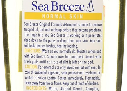 Sea Breeze Classic Deep Cleans Original Astringent Normal Skin 10oz (3 Pack) - Personal Care > Cleansers & Toners