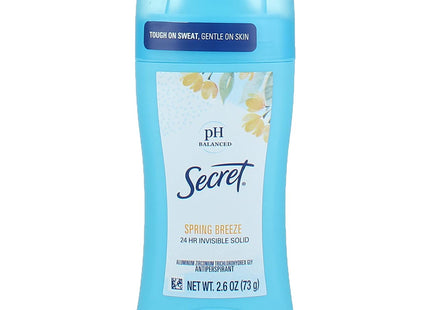 Secret Invisible Solid Antiperspirant Deodorant Spring Breeze 2.6oz - Personal Care > Bath & Body Anti-Perspirant