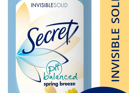 Secret Invisible Solid Antiperspirant Deodorant Spring Breeze 2.6oz - Personal Care > Bath & Body Anti-Perspirant
