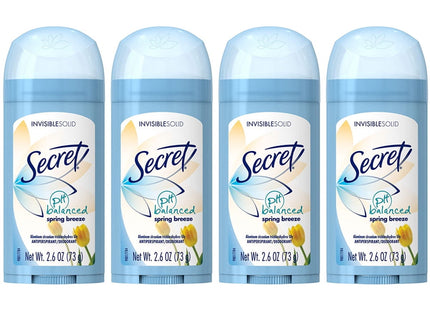 Secret Invisible Solid Antiperspirant Deodorant Spring Breeze 2.6oz (4 Pack) - Personal Care > Bath & Body