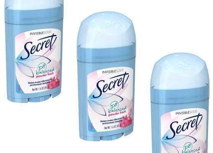Secret Invisible Solid Antiperspirant Deodorant Stick Powder Fresh 1.6oz (3 Pack) - Personal Care > Bath & Body