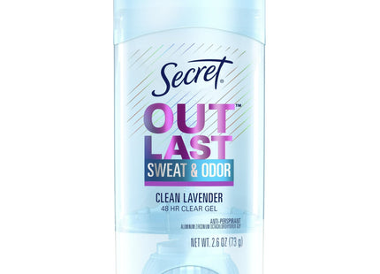 Secret Women Outlast Clear Gel Antiperspirant & Deodorant Lavender 2.6oz - Personal Care > Bath Body Anti-Perspirant