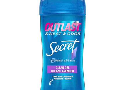 Secret Women Outlast Clear Gel Antiperspirant & Deodorant Lavender 2.6oz (3 Pack) - Personal Care > Bath Body