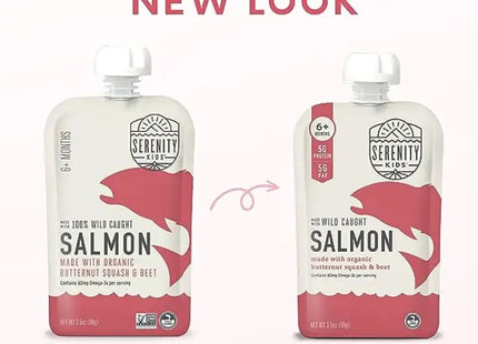 two bottles of salmon and salmon oil on a pink background