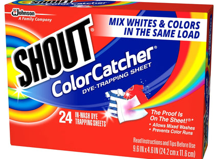 Shout Color Catcher For All Water Temperature Dye-Trapping Sheets 24ct (2 Pack) - Household Supplies > Laundry
