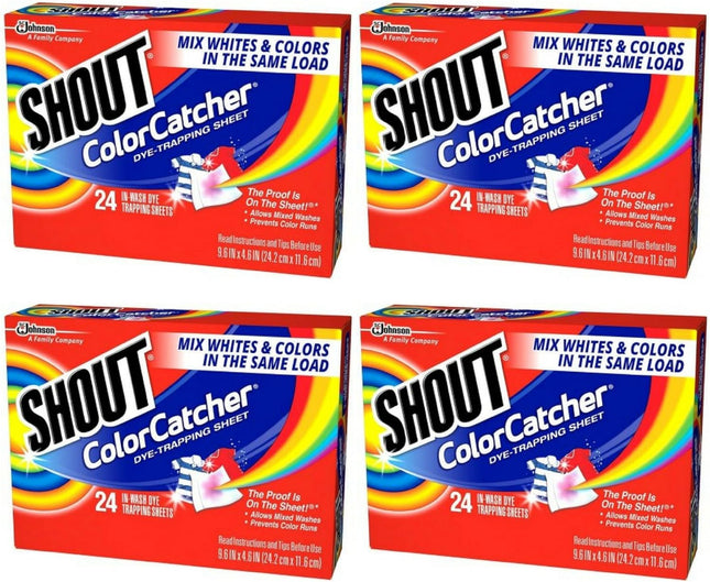 Shout Color Catcher For All Water Temperature Dye-Trapping Sheets 24ct (4 Pack) - Household Supplies > Laundry