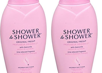 Shower to Original Fresh Absorbent Body Powder 8oz (2 Pack) - Personal Care > Skin Powders