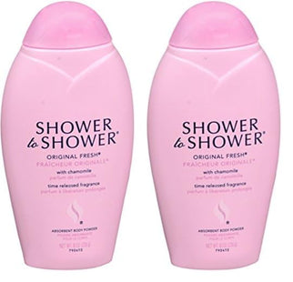 Shower to Original Fresh Absorbent Body Powder 8oz (2 Pack) - Personal Care > Skin Powders