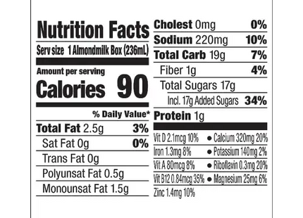 a close up of a nutrition label for a meal