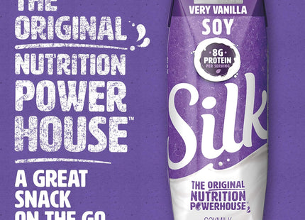 Silk Milk Shelf-Stable Soymilk Singles Very Vanilla Dairy-Free 8oz (2 Pack) - Food & Beverages > Non-Alcoholic Drinks