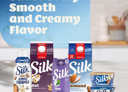 Silk Milk Shelf-Stable Soymilk Singles Very Vanilla Dairy-Free 8oz (36 Pack) - Food & Beverages > Non-Alcoholic Drinks