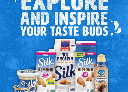 Silk Shelf-Stable Almond Milk Singles Vanilla Dairy-Free Non-GMO 8oz - Food & Beverages > Non-Alcoholic Drinks Longlife