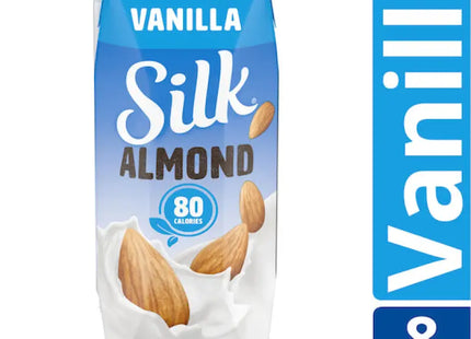 a box of vanilla almond milk