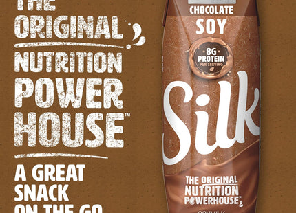 Silk Soy Milk Singles Chocolate Shelf-Stable Dairy-Free 8 Floz (12 Pack) - Food & Beverages > Non-Alcoholic Drinks