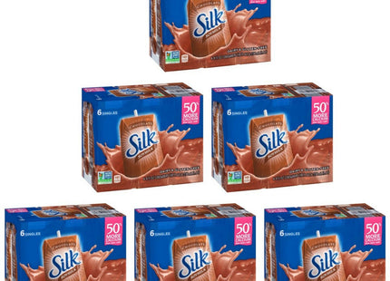 Silk Soy Milk Singles Chocolate Shelf-Stable Dairy-Free 8 Floz (36 Pack) - Food & Beverages > Non-Alcoholic Drinks