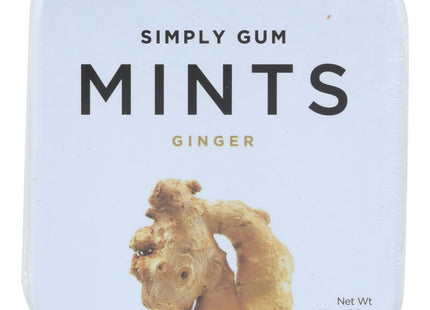 Simply Gum Mints Natural Ginger Breath 1.1oz (12 Pack) - Food & Beverages > Sweets Chocolate Gums