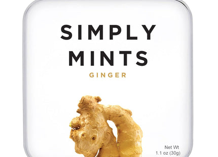 Simply Gum Mints Natural Ginger Breath 1.1oz (12 Pack) - Food & Beverages > Sweets Chocolate Gums