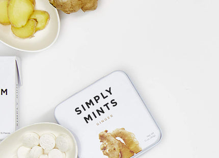 Simply Gum Mints Natural Ginger Breath 1.1oz (12 Pack) - Food & Beverages > Sweets Chocolate Gums