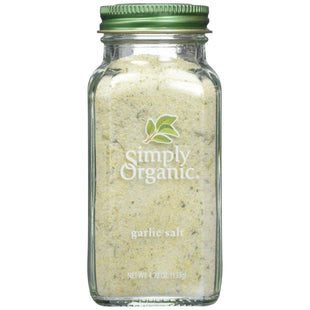 Simply Organic Garlic Salt Certified USDA Kosher 4.7oz (12 Pack) - Food & Beverages > Herbs Spices Seasonings