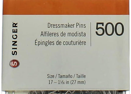 Singer 00349 Dressmaker Pins Size 17 – 1 1/16 inch 500-ct (12 Pack) - Collectibles & Art > Crafts Sewing Needles