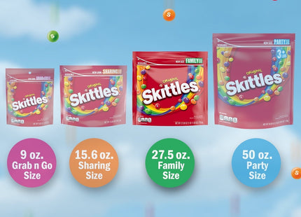 SKITTLES Original Summer Chewy Candy Party Size Bulk Bag 50oz (12 Pack) - Food & Beverages > Sweets Chocolate