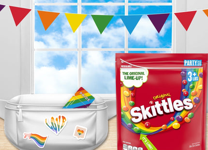 SKITTLES Original Summer Chewy Candy Party Size Bulk Bag 50oz (12 Pack) - Food & Beverages > Sweets Chocolate