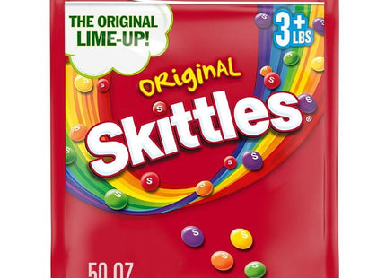 SKITTLES Original Summer Chewy Candy Party Size Bulk Bag 50oz (2 Pack) - Food & Beverages > Sweets Chocolate Assortments