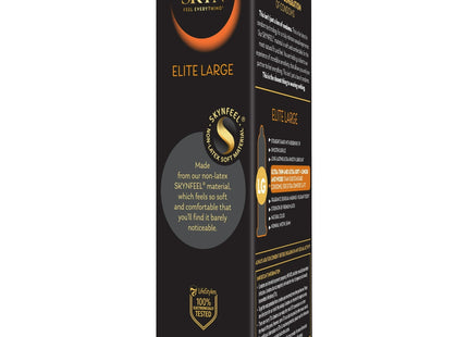 SKYN Elite Large Non-Latex Lubricated Condoms Feel Everything 12ct (24 Pack) - Health Care > Sexual Wellness &