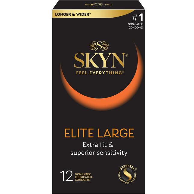 SKYN Elite Large Non-Latex Lubricated Condoms Feel Everything 12ct (2 Pack) - Health Care > Sexual Wellness &