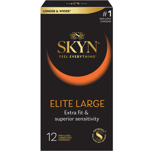 SKYN Elite Large Non-Latex Lubricated Condoms Feel Everything 12ct (6 Pack) - Health Care > Sexual Wellness &