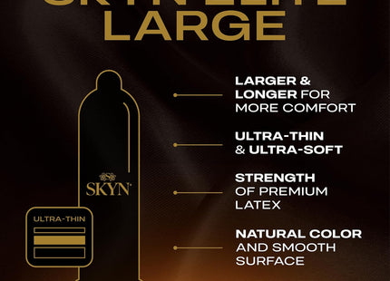 SKYN Elite Large Non-Latex Lubricated Condoms Feel Everything 12ct - Health Care > Sexual Wellness & Contraceptives