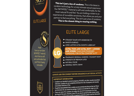 SKYN Elite Large Non-Latex Lubricated Condoms Feel Everything 12ct - Health Care > Sexual Wellness & Contraceptives