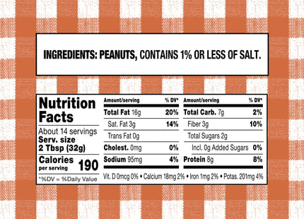 Smucker’s Natural Chunky Peanut Butter Gluten free Non-GMO 16oz (6 Pack) - Food & Beverages > Jam Honey Spreads Nut