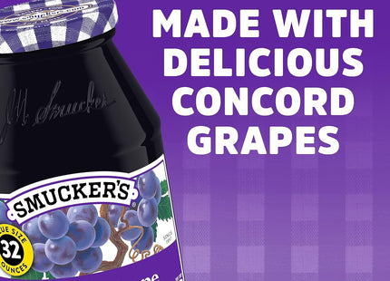 Smucker’s Concord Grape Jelly 12oz (6 Pack) - Food & Beverages > Jam Honey Spreads Jams Preserves