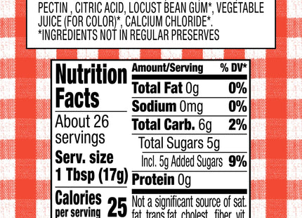 Smuckers Reduced Sugar Strawberry Preserves Low 15.5oz (2 Pack) - Food & Beverages > Jam Honey Spreads Jams