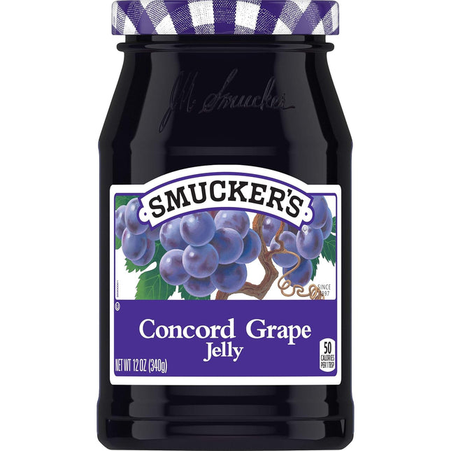 Smucker’s Concord Grape Jelly 12oz (4 Pack) - Food & Beverages > Jam Honey Spreads Jams Preserves