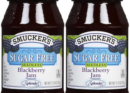 Smucker’s Seedless Blackberry Jam Sweetened With Splenda 12.75oz (12 Pack) - Food & Beverages > Honey Spreads Jams