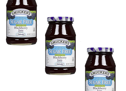 Smucker’s Seedless Blackberry Jam Sweetened With Splenda 12.75oz (12 Pack) - Food & Beverages > Honey Spreads Jams