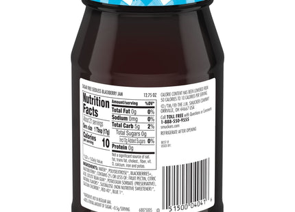 Smucker’s Seedless Blackberry Jam Sweetened With Splenda 12.75oz (2 Pack) - Food & Beverages > Honey Spreads Jams