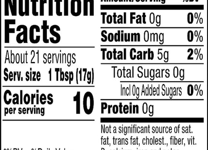 nutrition label for nut nut