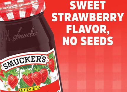 Smucker’s Seedless Strawberry Jam 12oz (2 Pack) - Food & Beverages > Honey Spreads Jams Preserves