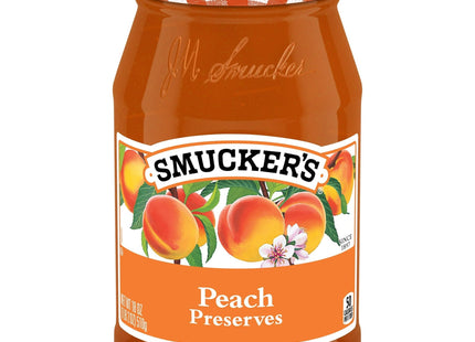 Smucker’s Sweet and juicy peach flavor Preserves 18oz (10 Pack) - Food & Beverages > Jam Honey Spreads Jams